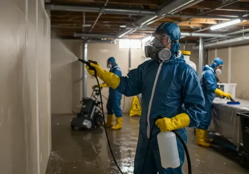 Basement Sanitization and Antimicrobial Treatment process in Corralitos, CA